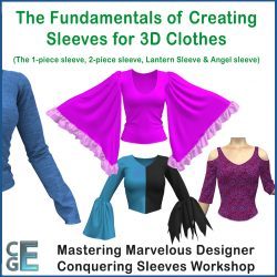 MD121 - Marvelous Designer Conquering Sleeves Workshop - Fundamentals of Sleeves for 3D Clothes MD121 - Marvelous Designer Conquering Sleeves Workshop - Fundamentals of Sleeves for 3D Clothes