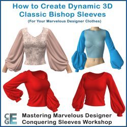 MD123 - Making Classic Bishop Sleeves in Marvelous Designer Cloth Simulation Software MD123 - Making Classic Bishop Sleeves in Marvelous Designer Cloth Simulation Software