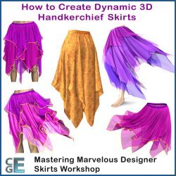 MD131 - Mastering Marvelous Designer Handkerchief Skirts Workshop MD131 - Mastering Marvelous Designer Handkerchief Skirts Workshop
