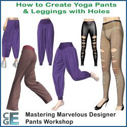 MD145 - Fundamentals of Making Pants - Marvelous Designer Leggings and Yoga Pants Workshop MD145 - Fundamentals of Making Pants - Marvelous Designer Leggings and Yoga Pants Workshop