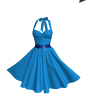 Polka Dress Marvelous Designer Garment File Dynamic 3D Clothes