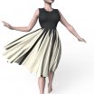 Marvelous Designer Templates of Gored Dress Garment File