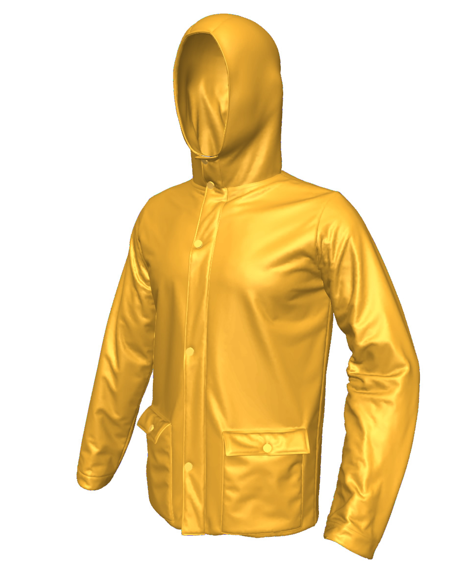 Marvelous Designer quilted rain Jacket for 3D models - CG Elves