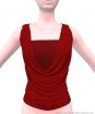 Womens' Cowl Shirt Marvelous Designer Clothing 3D Garment File