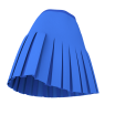 3D Box Pleated Skirt with Yoke - Marvelous Designer Garments File