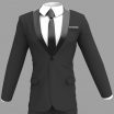 Make a 3D Dynamic Tuxedo with Shawl Collar and Neck Tie