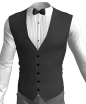 Marvelous Designer Pleated Tuxedo Shirt 3D Clothing Garment File