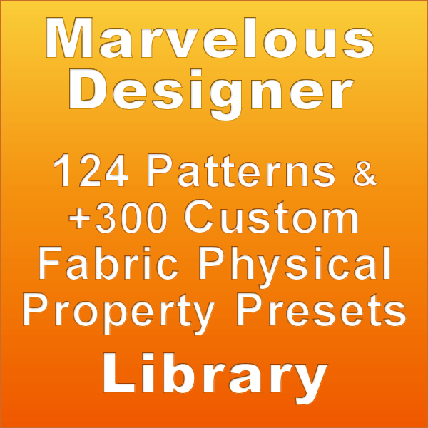 124 Marvelous Designer Garments with 300 PPP Mega Pack for Artists