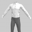 GarmentFile Tuxedo Suit Shirt V2_r2c Marvelous Designer Clo 3D