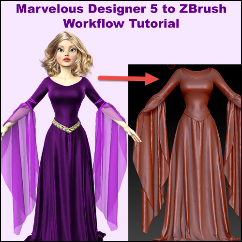 Free Marvelous Designer 5 to ZBrush Workflow Tutorial