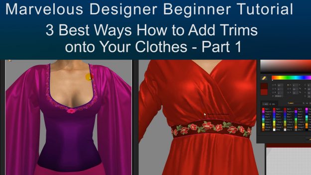 Free Marvelous Designer Tutorial on Texturing 3D Clothes