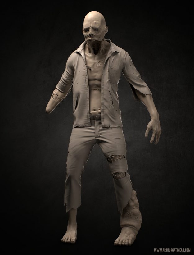 Arthur Gatineau - Marvelous Designer Course Clothing He Created for Zombie