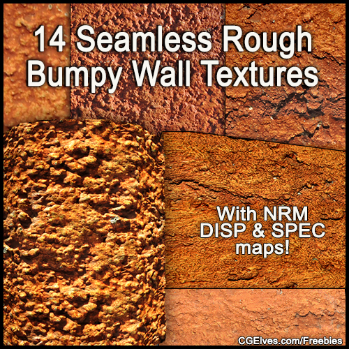 14 Free Seamless Rough Bumpy Wall Textures Pack Download