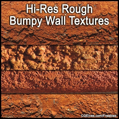 8 Hi-Res Bumpy Rough Wall Textures Photos