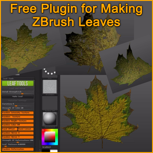 Free ZBrush Tree Leaves Plugin by Lukas Patrus