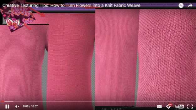 Creative Texturing Tutorial How to Create Knit Fabric Weaves