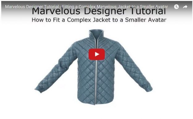 Free Marvelous Designer Tutorial How to Fit Complex Garment to Smaller Avatar