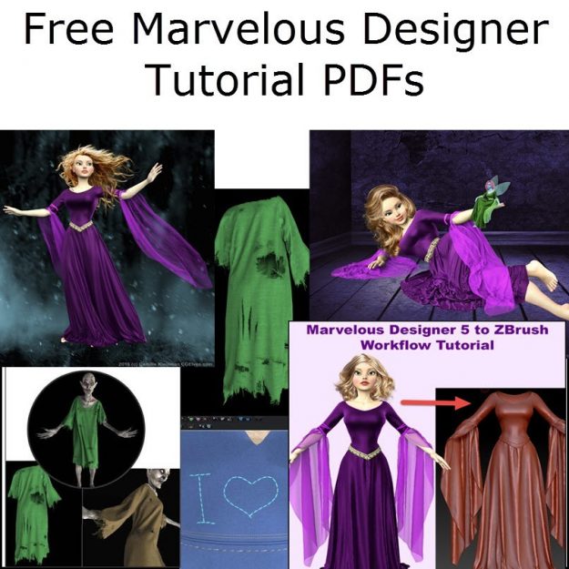 Free Marvelous Designer Tutorial PDF Downloads