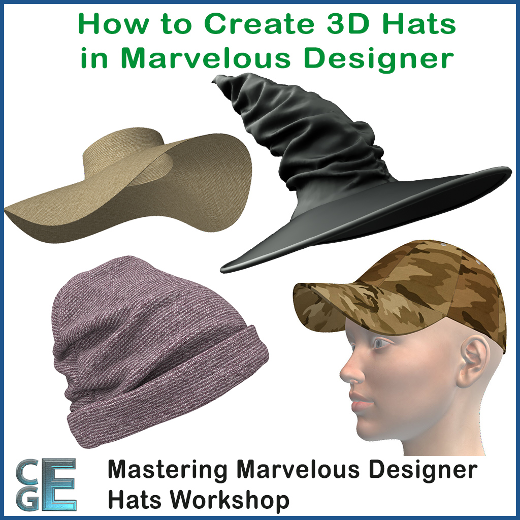 MD154 - Mastering Making Hats in Marvelous Designer