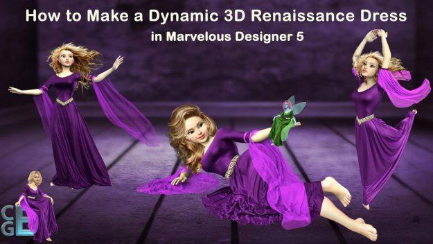 Renaissance Dress - Free Marvelous Designer 5 Video Tutorial Workshop