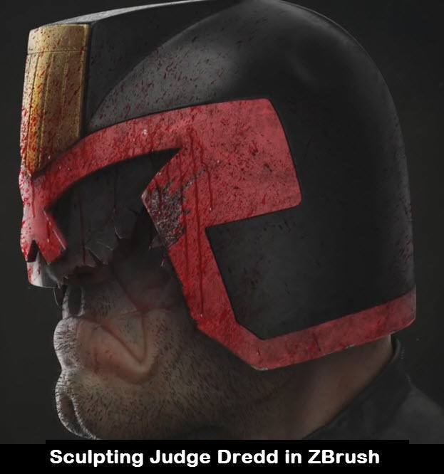 Sculpting Judge Dredd in ZBrush