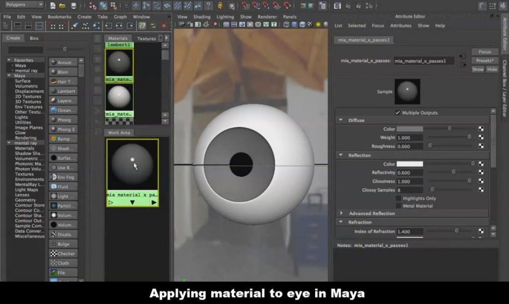Maya what material for cartoon eyebrows info
