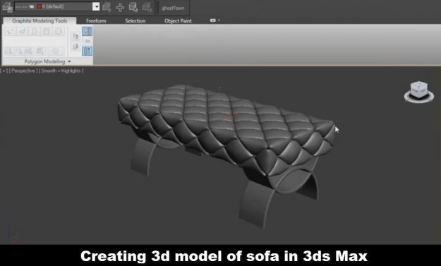 Creating 3d model of sofa in 3ds Max