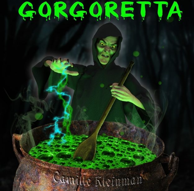 Gorgoretta Book Cover Example of using the Magic Energy Rays Photoshop Brushes by CG Elves