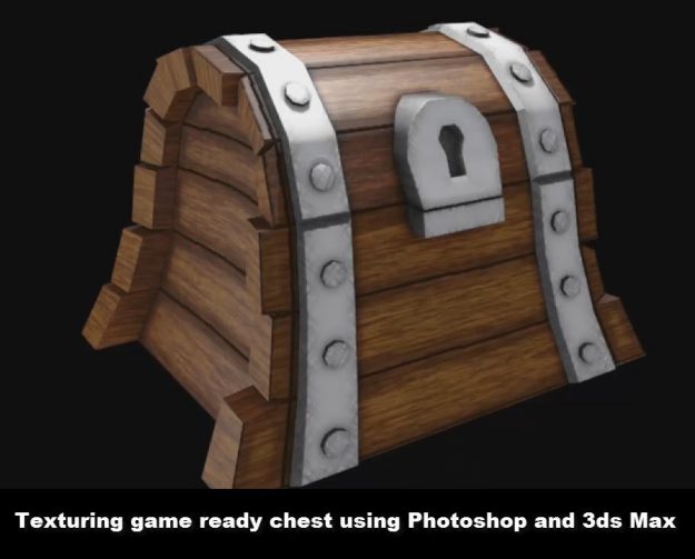 Texturing treasure chest in Photoshop and 3ds Max