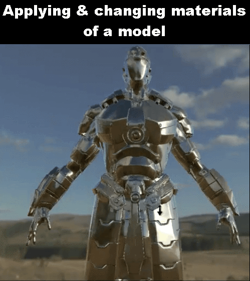 Applying & changing materials of a model
