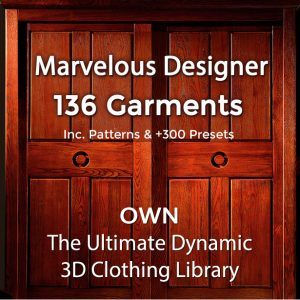 Marvelous Designer Garment Files Library Dynamic 3D Clothing Templates 136