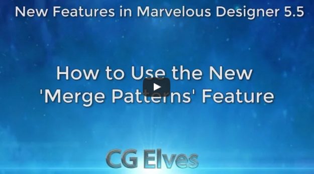 Marvelous Designer 5.5 Merge Patterns Tutorial