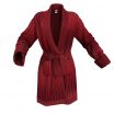 Example of a seamless towelling texture on a 3D bathing robe model with a stretch scaled effect