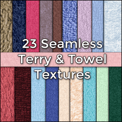 HiRes Realistic Seamless Terry Towel Cloth Fabric Textures Pack by CG Elves