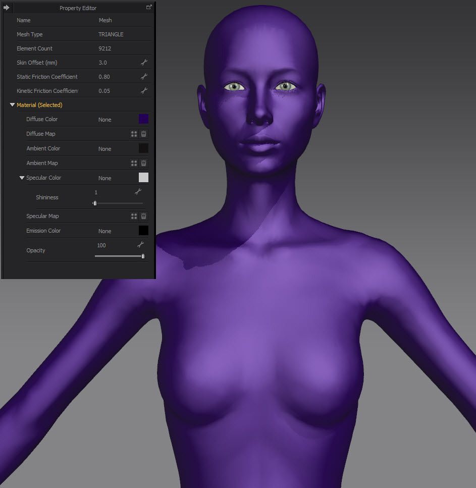 Marvelous Designer Avatar texture specularity low