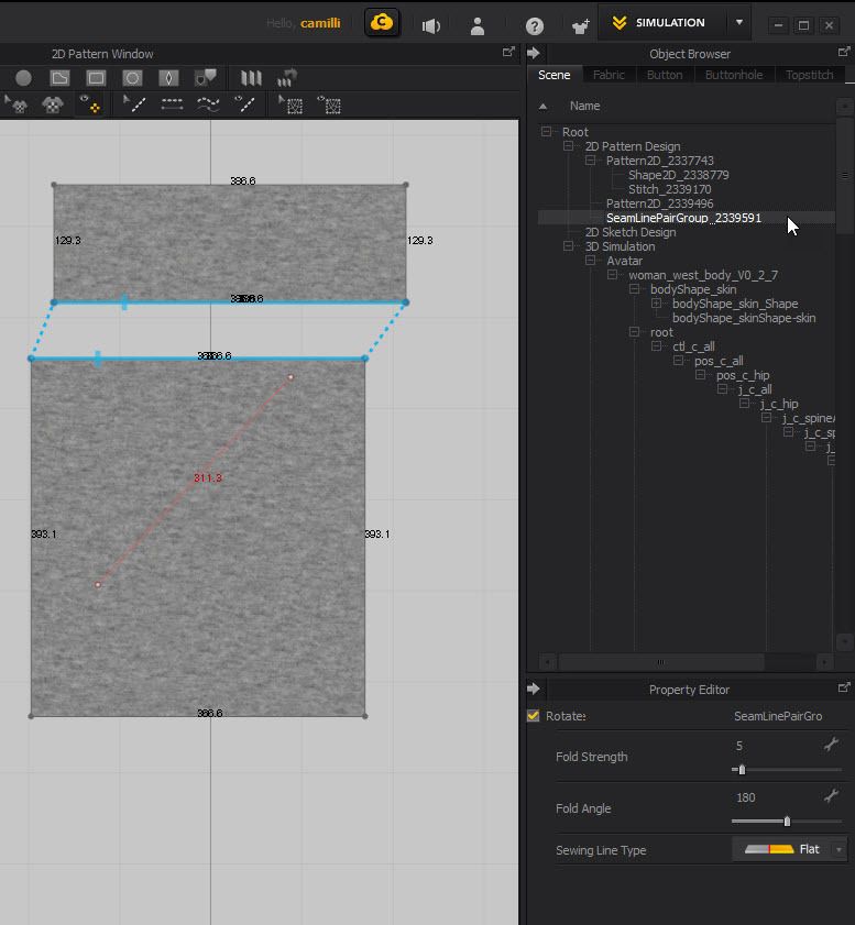 Marvelous Designer Sewing Seams Scene Tab Marvelous Designer Sewing Seams Scene Tab