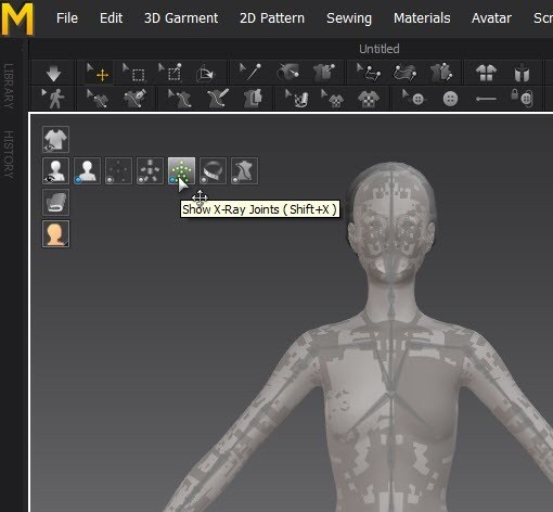 Marvelous Designer Show Avatar Joints