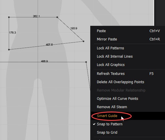 Marvelous Designer Smart Guide Turn on or off Marvelous Designer Smart Guide Turn on or off