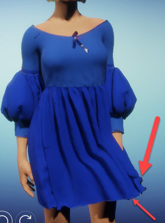 Marvelous Designer bad piping fabric setting - too stiff