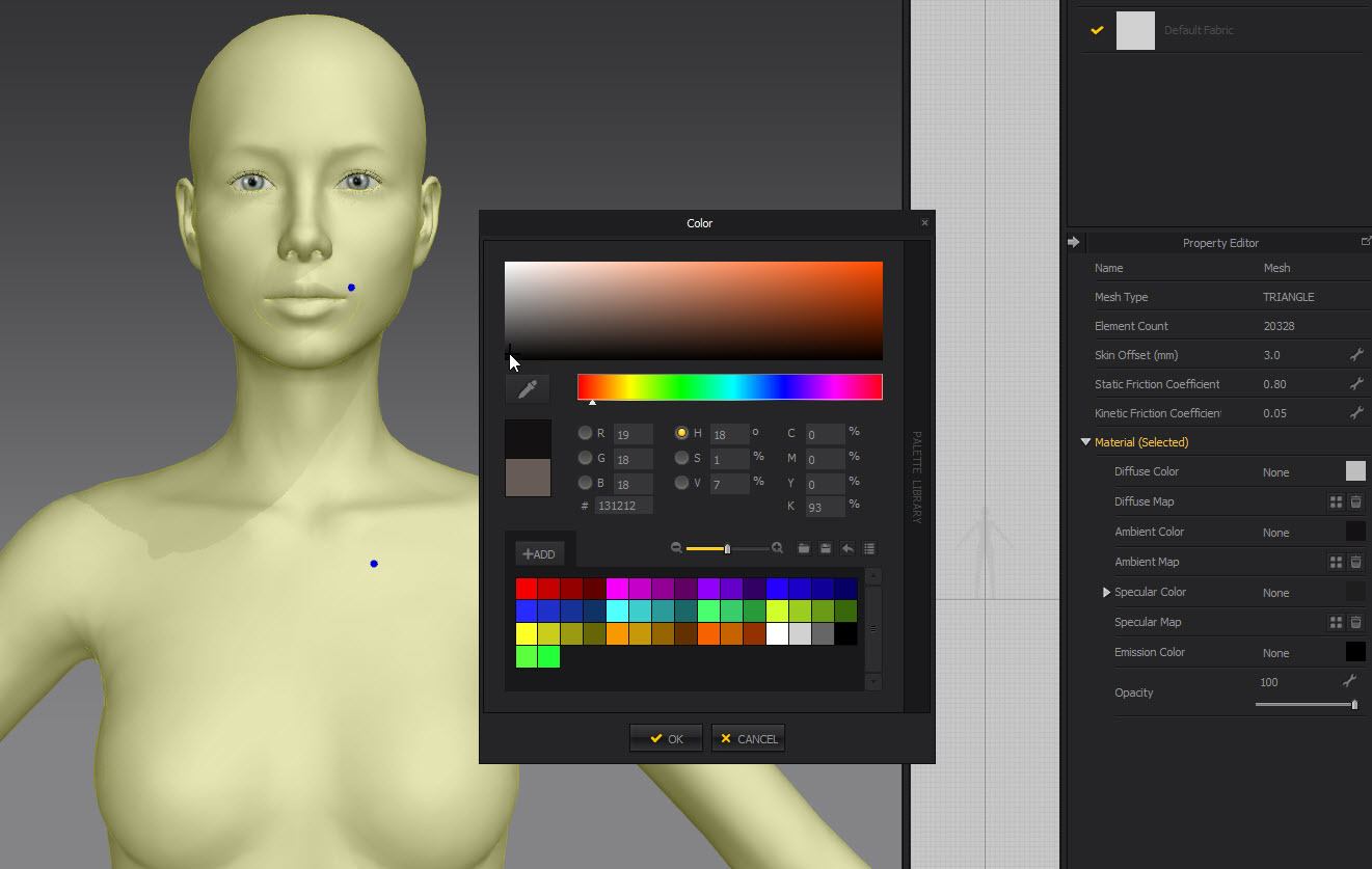 Marvelous Designer low ambient color