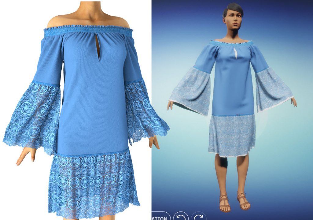 Marvelous Designer Clothes with Transparency in Sansar